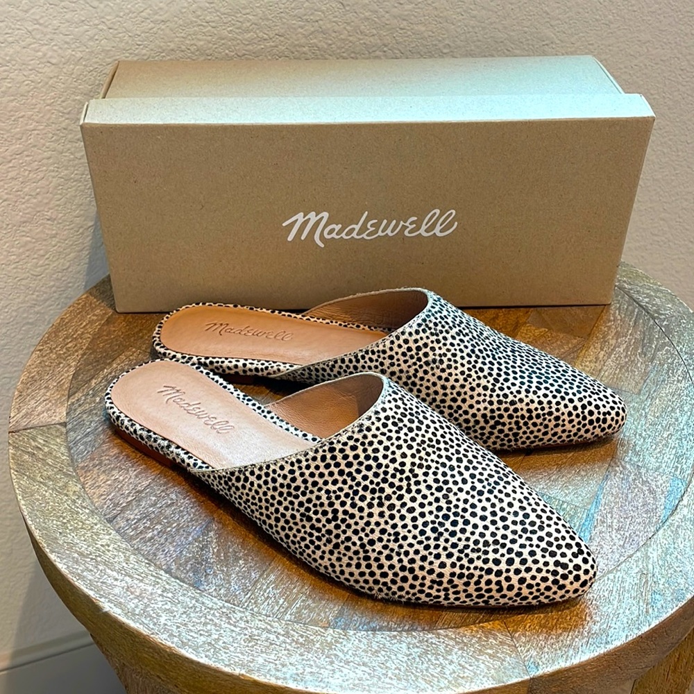 Remi Mule in Spotted Calf Hair by Madewell Size 7